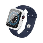 IMAK Stoßfeste PC-Schutzhülle mit gehärtetem Glas, für Apple Watch Series 6, SE, 5 und 4 (44 mm), Apple Watch Series 3, 2 und 1 (42 mm), Apple Watch Series 6, SE, 5 und 4 (40 mm) und Apple Watch Series 3, 2 und 1 (38 mm)