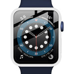 IMAK Stoßfeste PC-Schutzhülle mit gehärtetem Glas, für Apple Watch Series 6, SE, 5 und 4 (44 mm), Apple Watch Series 3, 2 und 1 (42 mm), Apple Watch Series 6, SE, 5 und 4 (40 mm) und Apple Watch Series 3, 2 und 1 (38 mm)