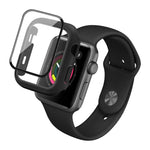 IMAK Stoßfeste PC-Schutzhülle mit gehärtetem Glas, für Apple Watch Series 6, SE, 5 und 4 (44 mm), Apple Watch Series 3, 2 und 1 (42 mm), Apple Watch Series 6, SE, 5 und 4 (40 mm) und Apple Watch Series 3, 2 und 1 (38 mm)