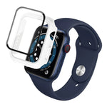 IMAK Stoßfeste PC-Schutzhülle mit gehärtetem Glas, für Apple Watch Series 6, SE, 5 und 4 (44 mm), Apple Watch Series 3, 2 und 1 (42 mm), Apple Watch Series 6, SE, 5 und 4 (40 mm) und Apple Watch Series 3, 2 und 1 (38 mm)
