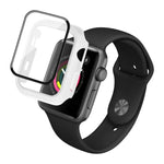 IMAK Stoßfeste PC-Schutzhülle mit gehärtetem Glas, für Apple Watch Series 6, SE, 5 und 4 (44 mm), Apple Watch Series 3, 2 und 1 (42 mm), Apple Watch Series 6, SE, 5 und 4 (40 mm) und Apple Watch Series 3, 2 und 1 (38 mm)