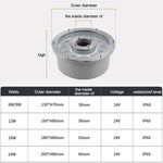 Landschaftsring-LED-Unterwasserbrunnenleuchte aus Aluminiumlegierung, 6 W, 9 W, 12 W, 18 W, 24 W