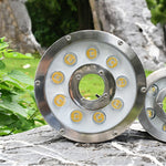 Landschaftsring-LED-Unterwasserbrunnenleuchte aus Aluminiumlegierung, 6 W, 9 W, 12 W, 18 W, 24 W