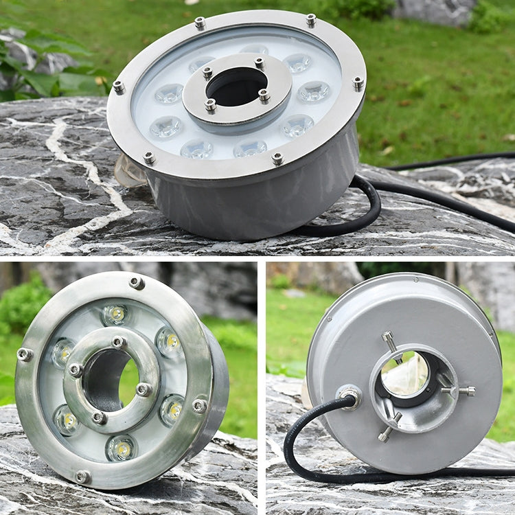 Landschaftsring-LED-Unterwasserbrunnenleuchte aus Aluminiumlegierung, 6 W, 9 W, 12 W, 18 W, 24 W