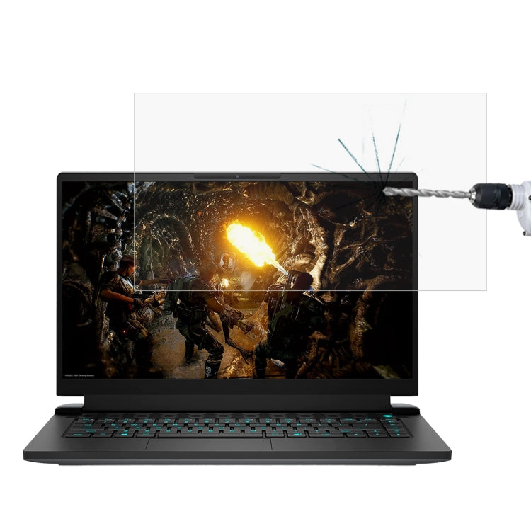 Laptop-Bildschirm HD gehärtete Glas-Schutzfolie, Für Alienware M15 15,6 Zoll, Für Alienware M15 R4 15,6 Zoll, Für Alienware M15 R5 15,6 Zoll, Für Alienware M15 R6 15,6 Zoll, Für Alienware X15 R1 15,6 Zoll