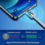 PD USB-C / Typ-C auf 8-Pin-Datenkabel, Kabellänge: 1 m, 12 W, 20 W