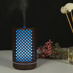 200ml Ausgehöhlter Waldmuster Holz Ätherischer Öl Aromatherapie Gerät Ultraschall Luftbefeuchter, USB, AU-Stecker, UK-Stecker, US-Stecker