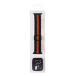 Adjustable Striped Woven Nylon Watchband + Watch Case Set For Apple Watch Series, 7 41mm/6&SE&5&4 40mm/3&2&1 38mm, 7 45mm/6&SE&5&4 44mm/3&2&1 42mm