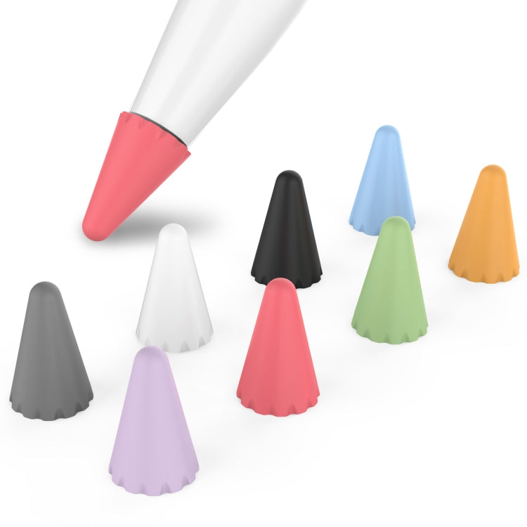 8 Stück / Set Stoyobe Universelle Silikon Spitzenkappe für Apple Pencil 1 / 2, Bunte Farben, Damen, Herren