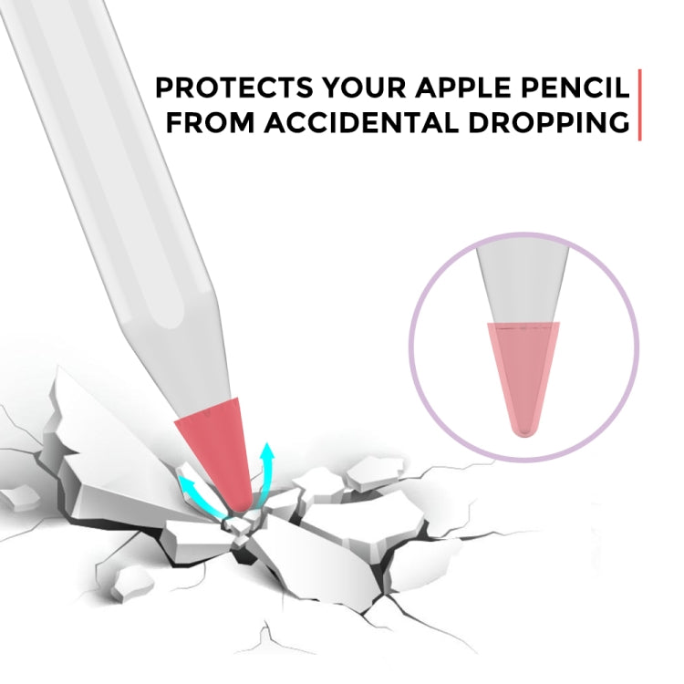 8 Stück / Set Stoyobe Universelle Silikon Spitzenkappe für Apple Pencil 1 / 2, Bunte Farben, Damen, Herren