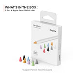 8 Stück / Set Stoyobe Universelle Silikon Spitzenkappe für Apple Pencil 1 / 2, Bunte Farben, Damen, Herren