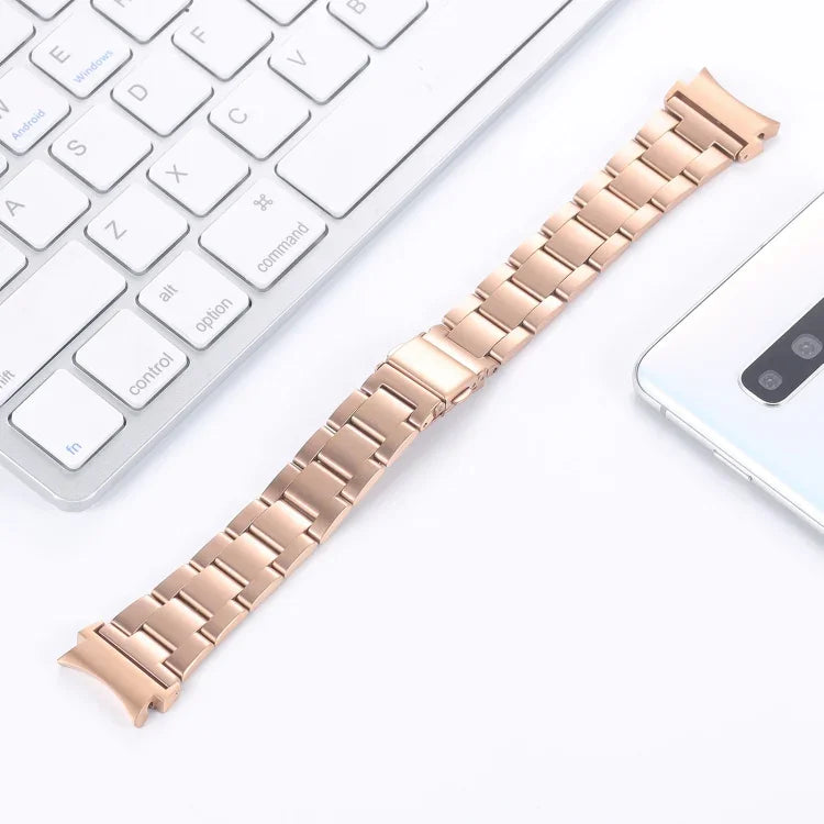 Dreifach-Perlenarmband aus Stahl für schmale Taille, passend für Samsung Galaxy Watch4 40 mm / 44 mm