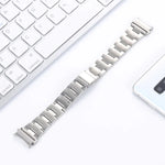 Dreifach-Perlenarmband aus Stahl für schmale Taille, passend für Samsung Galaxy Watch4 40 mm / 44 mm