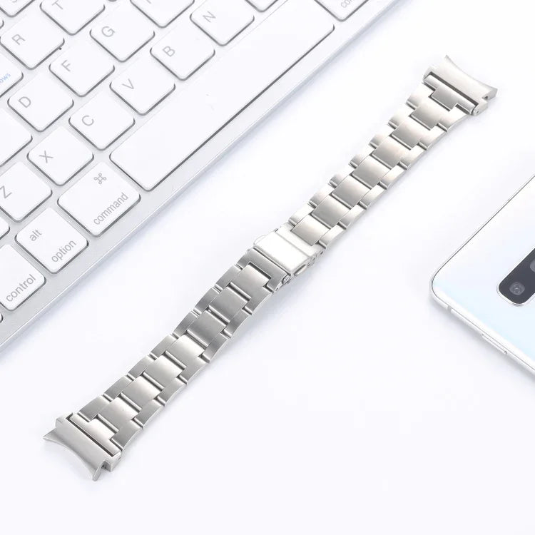 Dreifach-Perlenarmband aus Stahl für schmale Taille, passend für Samsung Galaxy Watch4 40 mm / 44 mm