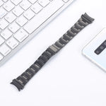 Dreifach-Perlenarmband aus Stahl für schmale Taille, passend für Samsung Galaxy Watch4 40 mm / 44 mm