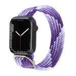 Nylon-Geflecht-Armband für Apple Watch Series, 7 41mm / 6&SE&5&4 40mm / 3&2&1 38mm