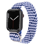 Nylon-Geflecht-Armband für Apple Watch Series, 7 41mm / 6&SE&5&4 40mm / 3&2&1 38mm