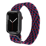Nylon-Geflecht-Armband für Apple Watch Series, 7 41mm / 6&SE&5&4 40mm / 3&2&1 38mm