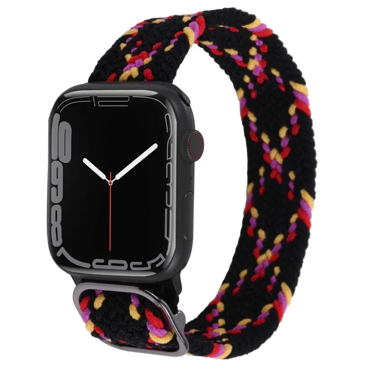 Nylon-Geflechtarmband für Apple Watch Series 7 (45 mm), 6, SE, 5 und 4 (44 mm) sowie 3, 2 und 1 (42 mm)