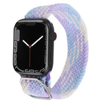 Nylon-Geflechtarmband für Apple Watch Series 7 (45 mm), 6, SE, 5 und 4 (44 mm) sowie 3, 2 und 1 (42 mm)