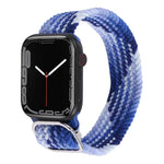 Nylon-Geflechtarmband für Apple Watch Series 7 (45 mm), 6, SE, 5 und 4 (44 mm) sowie 3, 2 und 1 (42 mm)