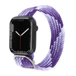 Nylon-Geflechtarmband für Apple Watch Series 7 (45 mm), 6, SE, 5 und 4 (44 mm) sowie 3, 2 und 1 (42 mm)