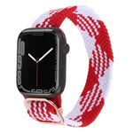 Nylon-Geflechtarmband für Apple Watch Series 7 (45 mm), 6, SE, 5 und 4 (44 mm) sowie 3, 2 und 1 (42 mm)