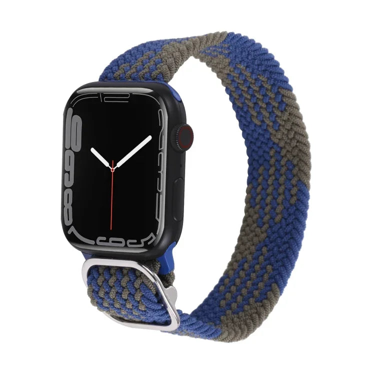 Nylon-Geflechtarmband für Apple Watch Series 7 (45 mm), 6, SE, 5 und 4 (44 mm) sowie 3, 2 und 1 (42 mm)