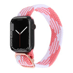 Nylon-Geflechtarmband für Apple Watch Series 7 (45 mm), 6, SE, 5 und 4 (44 mm) sowie 3, 2 und 1 (42 mm)
