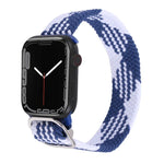 Nylon-Geflechtarmband für Apple Watch Series 7 (45 mm), 6, SE, 5 und 4 (44 mm) sowie 3, 2 und 1 (42 mm)