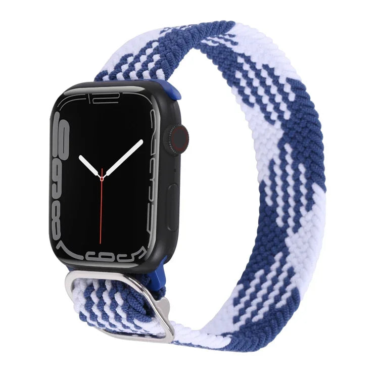 Nylon-Geflechtarmband für Apple Watch Series 7 (45 mm), 6, SE, 5 und 4 (44 mm) sowie 3, 2 und 1 (42 mm)