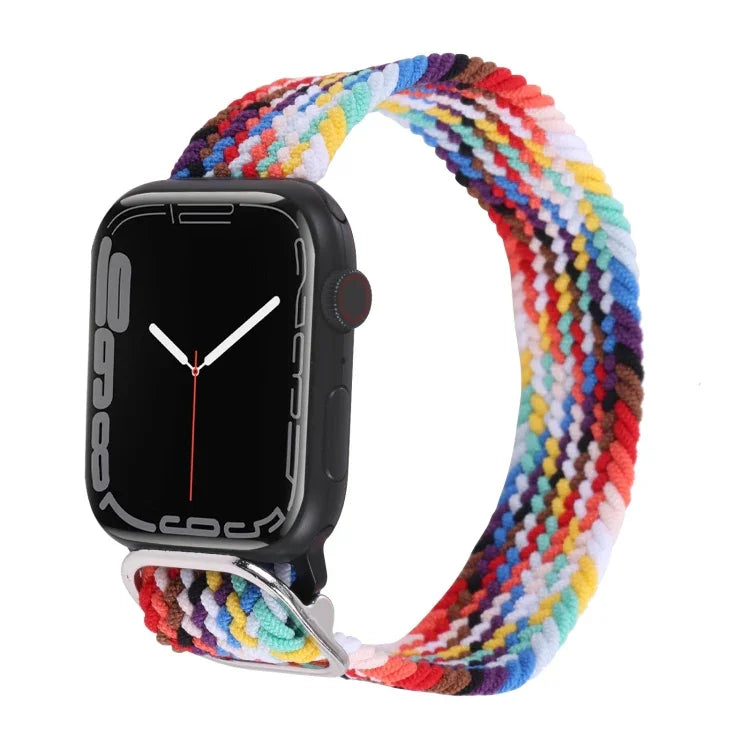 Nylon-Geflechtarmband für Apple Watch Series 7 (45 mm), 6, SE, 5 und 4 (44 mm) sowie 3, 2 und 1 (42 mm)