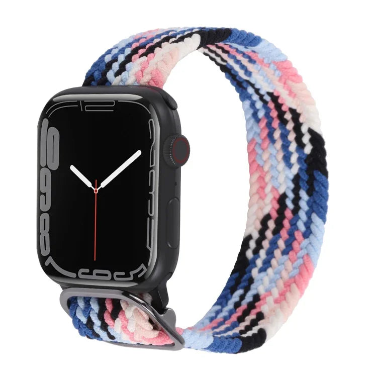 Nylon-Geflechtarmband für Apple Watch Series 7 (45 mm), 6, SE, 5 und 4 (44 mm) sowie 3, 2 und 1 (42 mm)