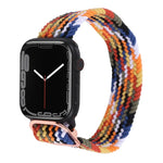 Nylon-Geflechtarmband für Apple Watch Series 7 (45 mm), 6, SE, 5 und 4 (44 mm) sowie 3, 2 und 1 (42 mm)