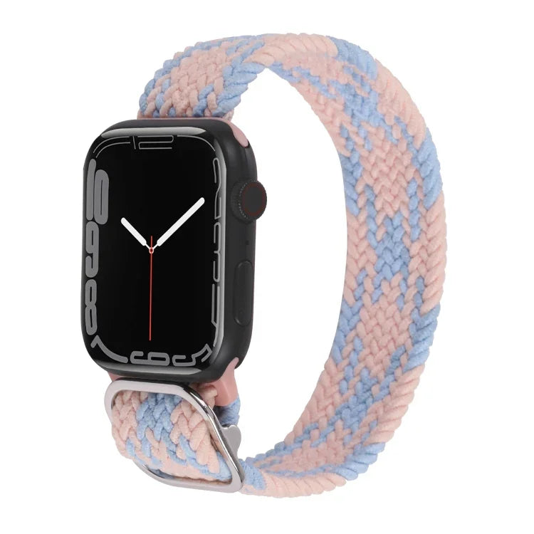 Nylon-Geflechtarmband für Apple Watch Series 7 (45 mm), 6, SE, 5 und 4 (44 mm) sowie 3, 2 und 1 (42 mm)