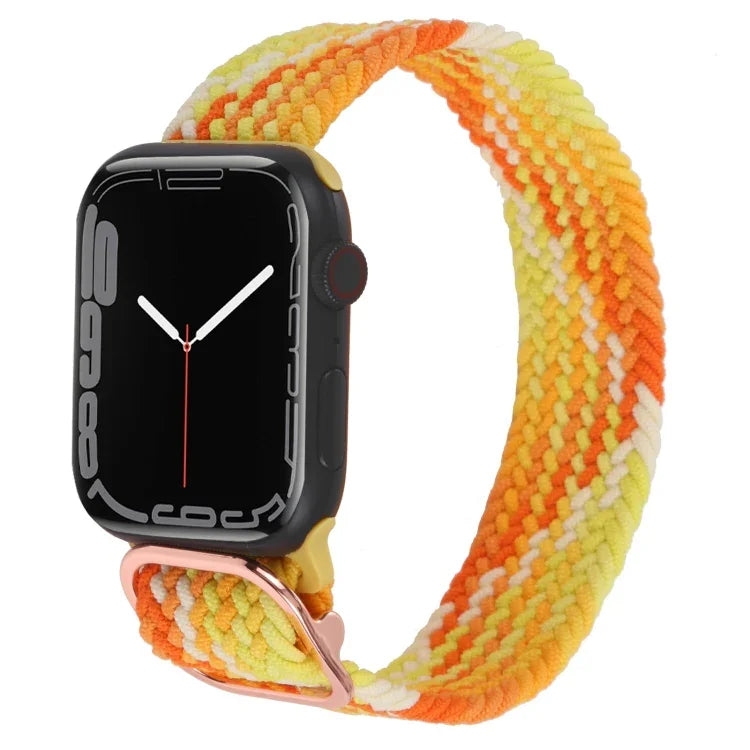 Nylon-Geflechtarmband für Apple Watch Series 7 (45 mm), 6, SE, 5 und 4 (44 mm) sowie 3, 2 und 1 (42 mm)