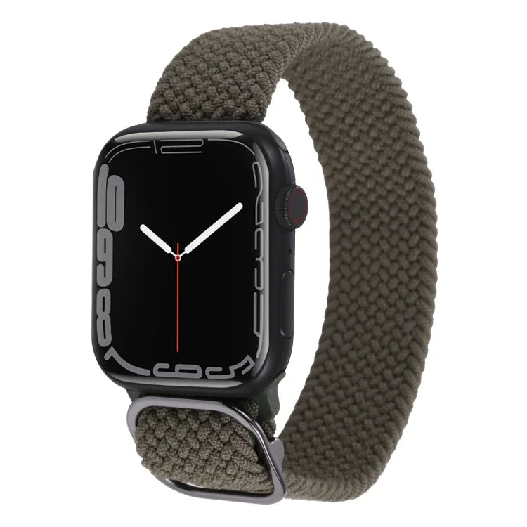 Nylon-Geflechtarmband für Apple Watch Series 7 (45 mm), 6, SE, 5 und 4 (44 mm) sowie 3, 2 und 1 (42 mm)