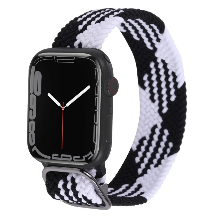 Nylon-Geflechtarmband für Apple Watch Series 7 (45 mm), 6, SE, 5 und 4 (44 mm) sowie 3, 2 und 1 (42 mm)