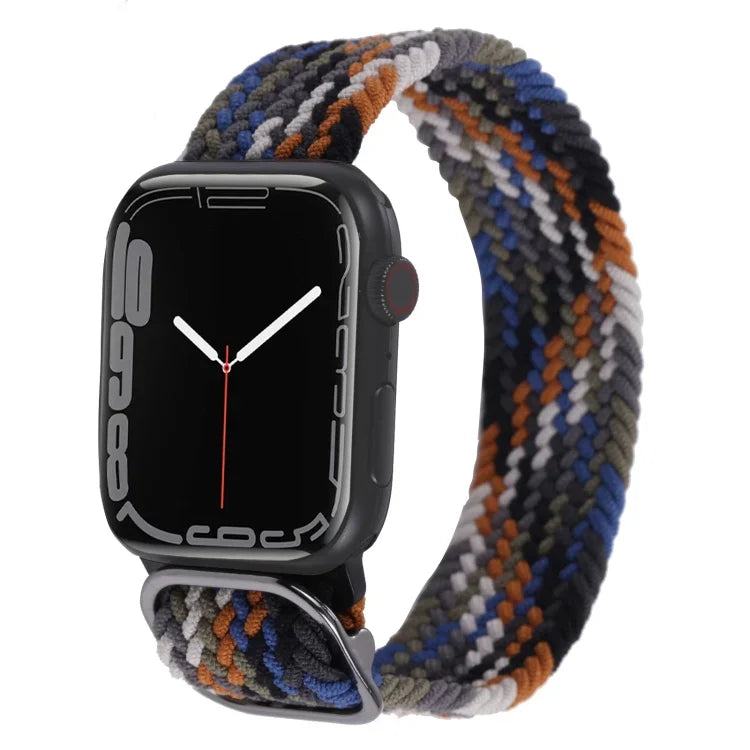 Nylon-Geflechtarmband für Apple Watch Series 7 (45 mm), 6, SE, 5 und 4 (44 mm) sowie 3, 2 und 1 (42 mm)