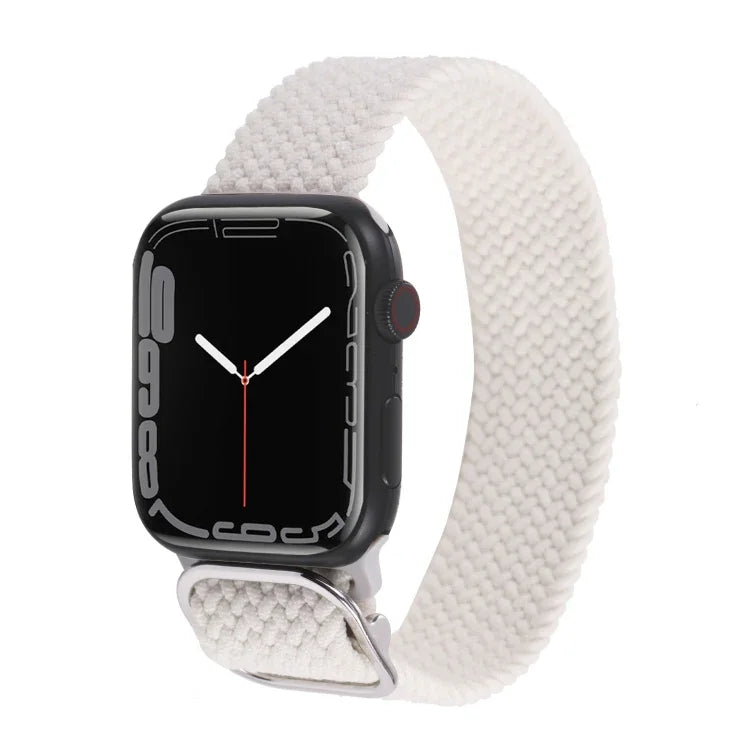 Nylon-Geflechtarmband für Apple Watch Series 7 (45 mm), 6, SE, 5 und 4 (44 mm) sowie 3, 2 und 1 (42 mm)