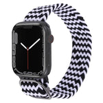 Nylon-Geflechtarmband für Apple Watch Series 7 (45 mm), 6, SE, 5 und 4 (44 mm) sowie 3, 2 und 1 (42 mm)