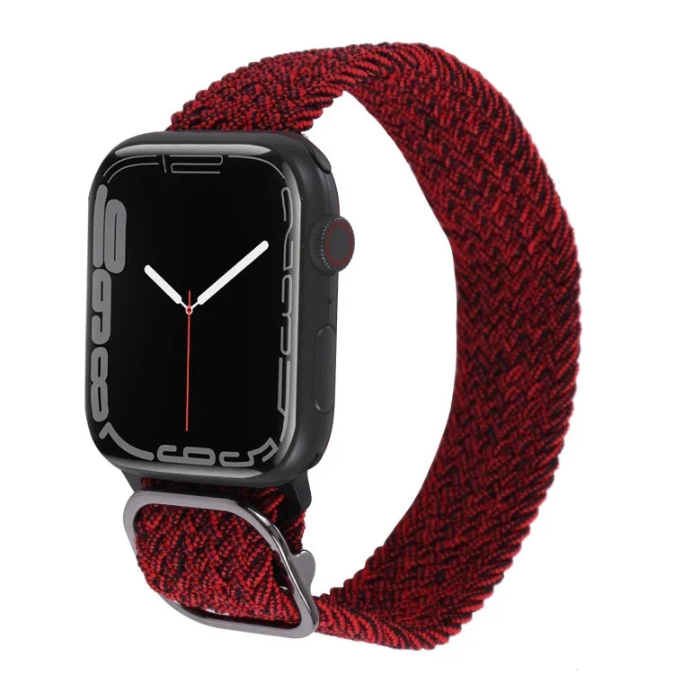 Nylon-Geflechtarmband für Apple Watch Series 7 (45 mm), 6, SE, 5 und 4 (44 mm) sowie 3, 2 und 1 (42 mm)