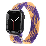 Nylon-Geflechtarmband für Apple Watch Series 7 (45 mm), 6, SE, 5 und 4 (44 mm) sowie 3, 2 und 1 (42 mm)