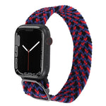 Nylon-Geflechtarmband für Apple Watch Series 7 (45 mm), 6, SE, 5 und 4 (44 mm) sowie 3, 2 und 1 (42 mm)