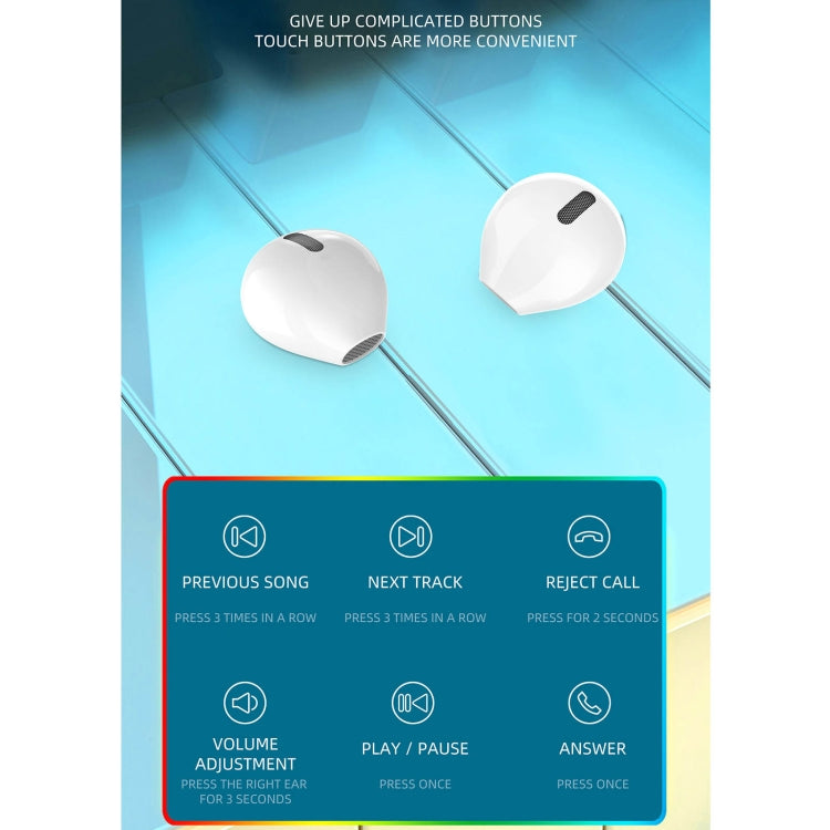 X6WS Mini Geräuschreduzierende Digitalanzeige TWS Kabellose Bluetooth-Kopfhörer