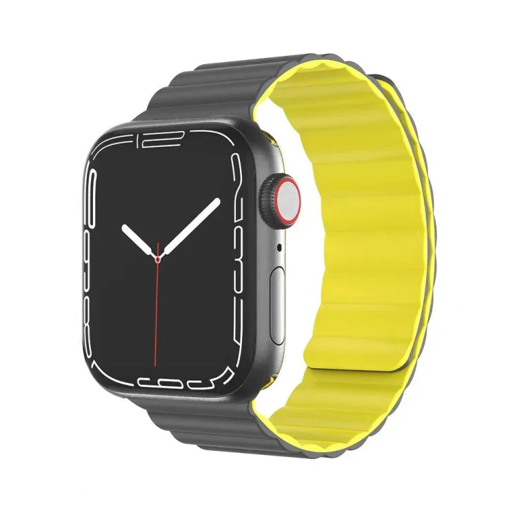 Mutural Moran Series Flüssigsilikon-Magnetarmband für Apple Watch Series 7 (41 mm), 6, SE, 5, 4 (40 mm), 3, 2, 1 (38 mm), 7 (45 mm), 6, SE, 5, 4 (44 mm) und 3, 2, 1 (42 mm)