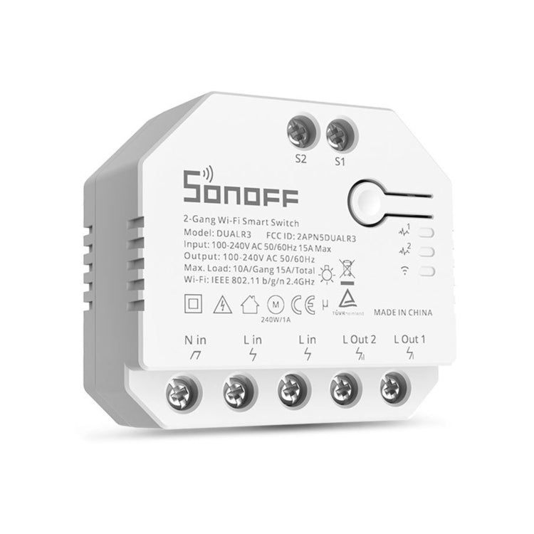 Sonoff DUALR3 Dual-Wege Steuerung WiFi Smart Schaltmodul, DUALR3