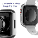 2-in-1-Gehäuse aus PC-Rahmen und gehärtetem Glas, für Apple Watch Series 9/8/7 (41 mm) und Apple Watch Series 8/7 (45 mm)