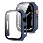 2-in-1-Gehäuse aus PC-Rahmen und gehärtetem Glas, für Apple Watch Series 9/8/7 (41 mm) und Apple Watch Series 8/7 (45 mm)