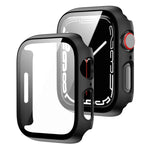 2-in-1-Gehäuse aus PC-Rahmen und gehärtetem Glas, für Apple Watch Series 9/8/7 (41 mm) und Apple Watch Series 8/7 (45 mm)